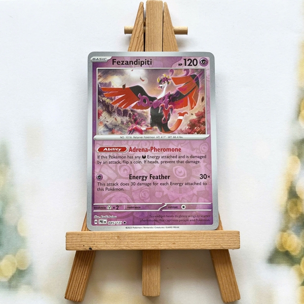 Thẻ hình Pokemon Fezandipiti 045/131 - Lá bài lẻ Prismatic Evolutions Rare Reverse Holo tiếng Anh chính hãng