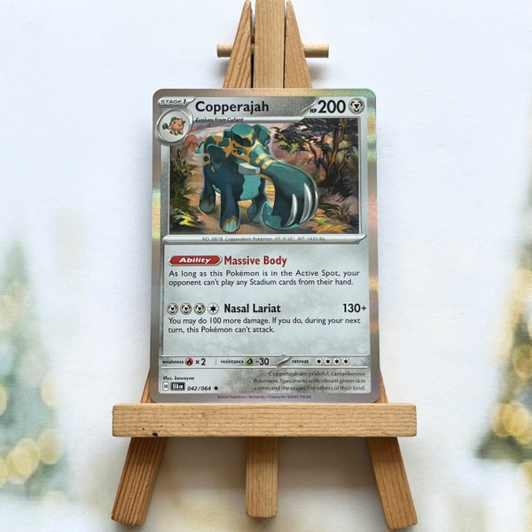 Thẻ hình Pokemon Copperajah 042/064 - Lá bài lẻ Shrouded Fable Rare Reverse Holo tiếng Anh chính hãng ảnh 2