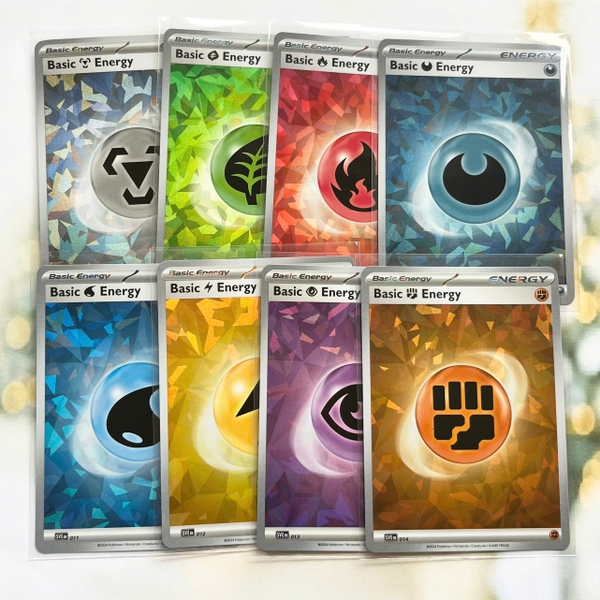 01 Thẻ hình Pokemon năng lượng cơ bản SVE - Lá bài lẻ Basic Energy Cracked Ice Holo tiếng Anh chính hãng ảnh 2