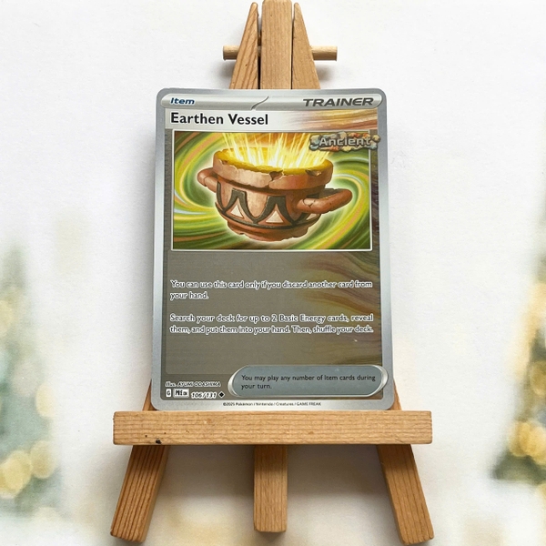 Thẻ hình Pokemon Earthen Vessel 106/131 - Lá bài lẻ Prismatic Evolutions Uncommon Reverse Holo tiếng Anh chính hãng ảnh 2