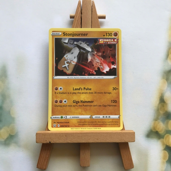 Thẻ hình Pokemon Stonjourner 084/163 - Lá bài lẻ Battle Styles Rare tiếng Anh chính hãng