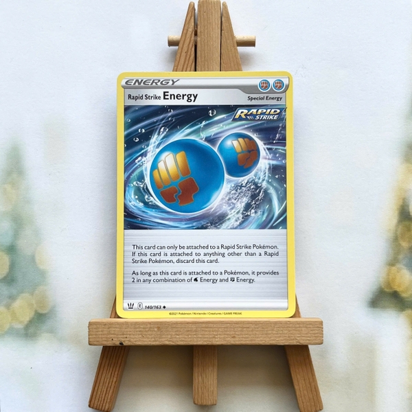 Thẻ hình Pokemon Rapid Strike Energy 140/163 - Lá bài lẻ Battle Styles Uncommon Reverse Holo tiếng Anh chính hãng
