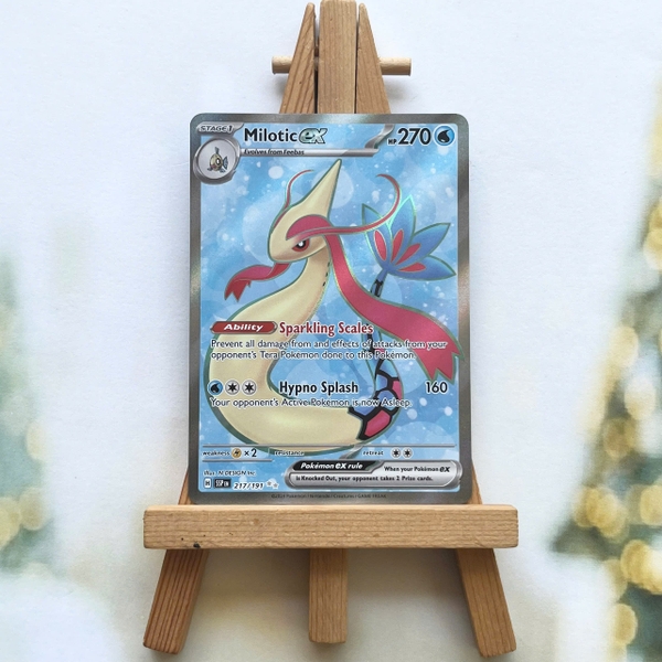 Thẻ hình Pokemon Milotic ex 217/191 - Lá bài lẻ Surging Sparks Full Art Secret Rare tiếng Anh chính hãng