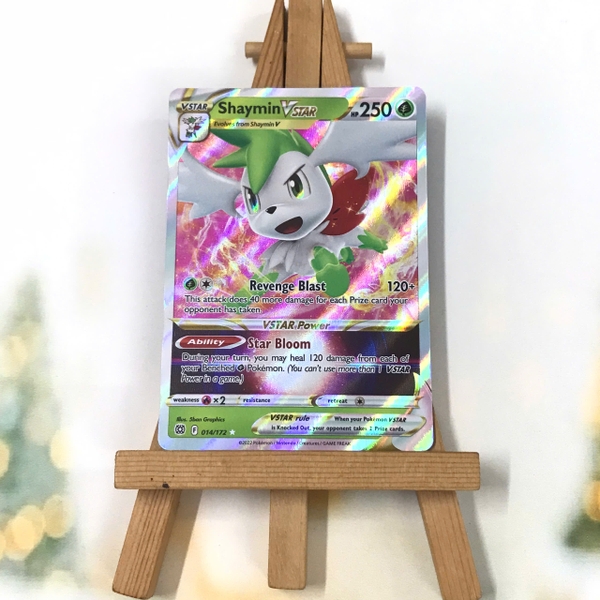 Thẻ hình Pokemon Shaymin VSTAR 014/172  - Lá bài lẻ Brilliant Stars Ultra Rare tiếng Anh chính hãng