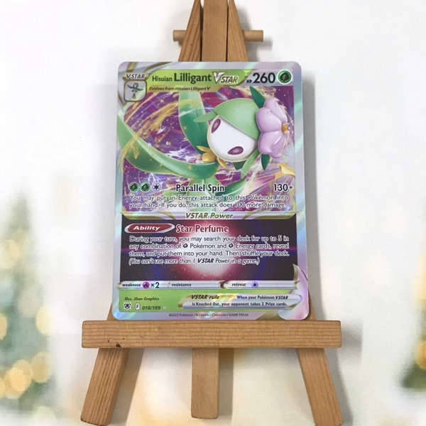Thẻ hình Pokemon Hisuian Lilligant VSTAR 018/189 - Lá bài lẻ Astral Radiance Ultra Rare tiếng Anh chính hãng