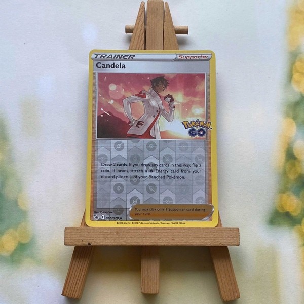 Thẻ hình Candela 065/078 - Lá bài lẻ Pokemon GO Uncommon Reverse Holo tiếng Anh chính hãng