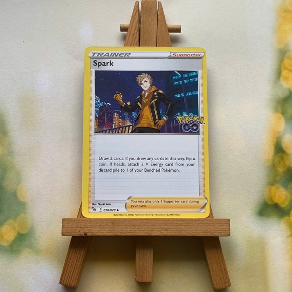 Thẻ hình Pokemon Spark 070/078 - Lá bài lẻ Pokemon GO Uncommon Reverse Holo tiếng Anh chính hãng ảnh 3