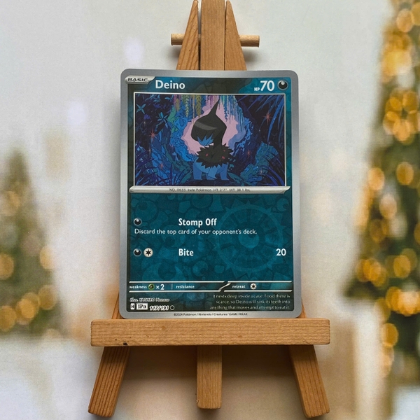 Thẻ hình Pokemon Deino 117/191 - Lá bài lẻ Surging Sparks Reverse Holo tiếng Anh chính hãng