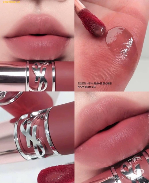 Son Kem YSL Lovenude Lip Stain 07 Illicit Nude Nude nâu