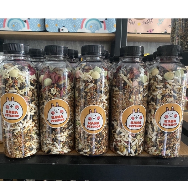 Thức Ăn Hamster Ngũ Cốc 🐹FREESHIP🐹 Đồ Ăn Hamster Cơ Bản - Thảo Mộc - Hải Sản Không Chất Bảo Quản