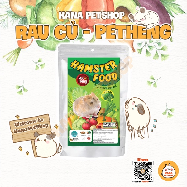 Thức Ăn Hamster 🐹FREESHIP🐹 Thức Ăn Pet Heng 12 Vị Hamter Food Thức Ăn Sóc Bay Úc, Thỏ, Bọ, Chinchialla, Sóc ....