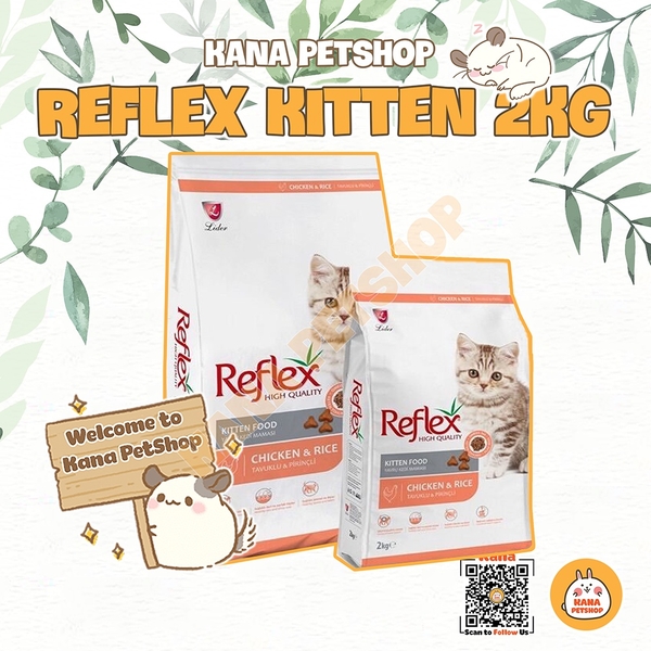 Thức Ăn Cho Mèo Reflex 🐹FREESHIP🐹 2KG Reflex Kitten Cao Cấp CHÍNH HÃNG Dành Cho Mèo .