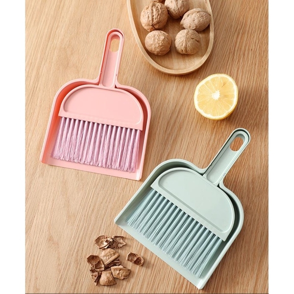 Bộ Chổi Và Đồ Hốt Rác Mini để bàn Tiện lợi Dọn Chuồng Cho Pet