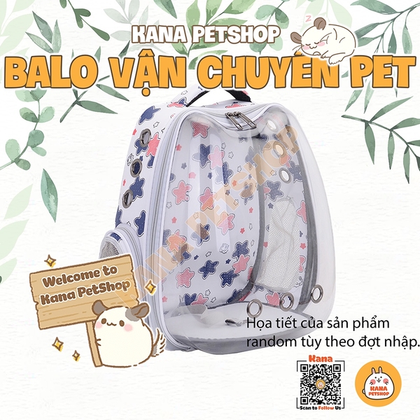 Balo Thú Cưng  🐹FREESHIP🐹 Balo Vận Chuyển Tai Mèo Túi Kính Trong Suốt Cao Cấp Cho Thỏ, Mèo, Chó, Bọ v.v