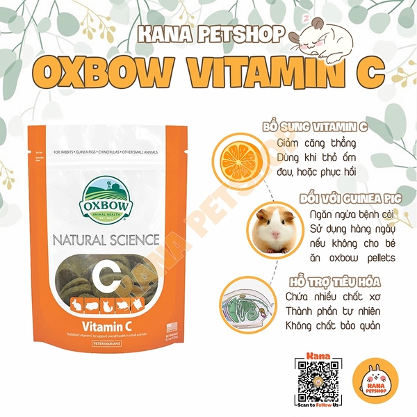 Oxbow Natural Science 🐹FREESHIP🐹DATE MỚI OXBOW Viên Hỗ Trợ Dinh Dưỡng cho guinea pig, thỏ, chinchilla ...