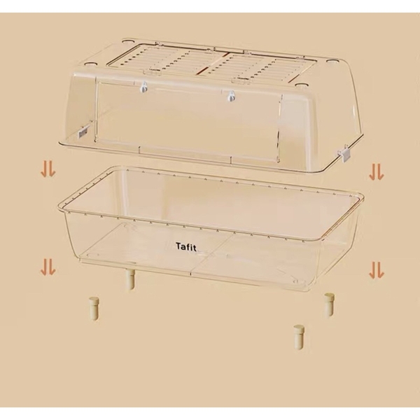 Lồng Hamster. Chuồng Tafit Trong Suốt Nuôi Hamster Kích Thước 62x42x32cm