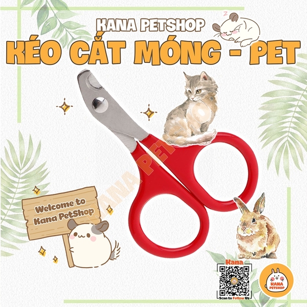 Kéo Cắt Móng Cho Thú Cưng 🐹FREESHIP🐹 Kéo Cắt Móng Size Mini Dành Cho Thỏ , Bọ , Sóc , Chó Mèo Dưới 10KG