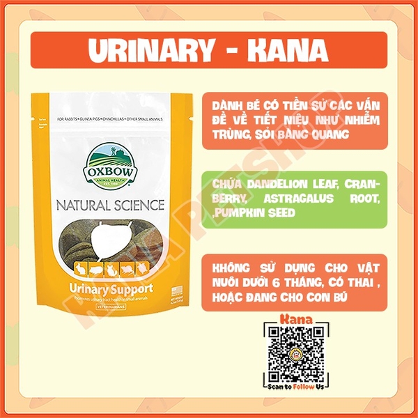 Oxbow Natural Science 🐹FREESHIP🐹DATE MỚI OXBOW Lẻ Viên Hỗ Trợ Dinh Dưỡng cho guinea pig, thỏ, chinchilla ...