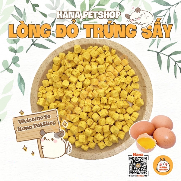Lòng Đỏ Trứng Gà Sấy Đồ Ăn Dặm Hamster🐹FREESHIP🐹 Thức Ăn Cho Hamster Đồ Ăn Dặm Dành Cho Hamster,Sóc Bay ÚC, Sóc