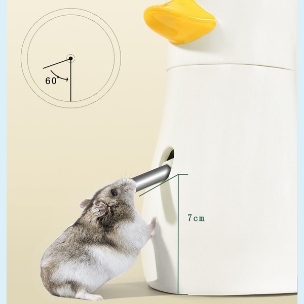 Đế bình nước cho hamster 🐹FREESHIP🐹  Đế Sứ Kèm Chén Ăn Con Vịt YEE cho hamster