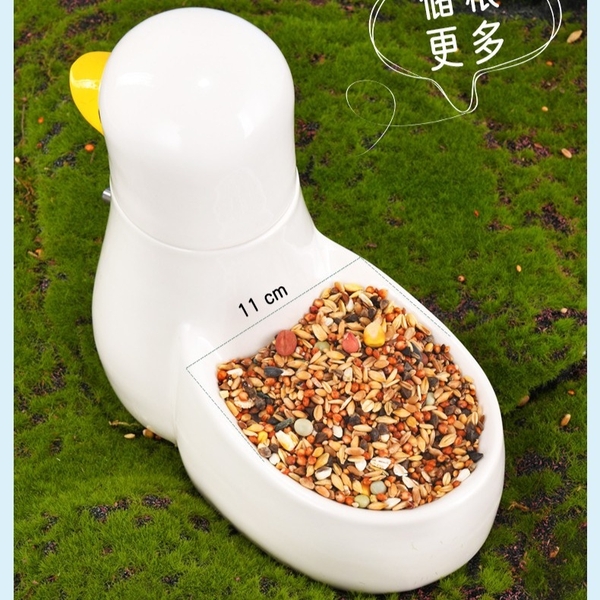 Đế bình nước cho hamster 🐹FREESHIP🐹  Đế Sứ Kèm Chén Ăn Con Vịt YEE cho hamster