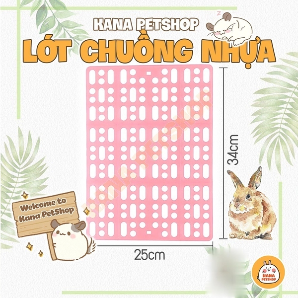 Tấm lót chuồng nhựa 🐹FREESHIP🐹 Tấm Lót Chuồng Nhựa Chống Đau Chân cho Guinea Pig (bọ ú, chuột lang), thỏ ....