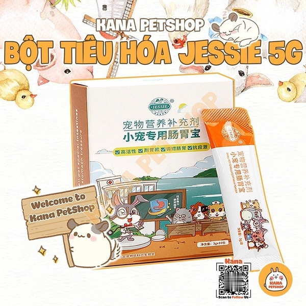 Bột Dinh Dưỡng JESSIE Gói 🐹FREESHIP🐹 Bột Dinh Dưỡng 𝗝𝗘𝗦𝗦𝗜𝗘 Hổ Trợ Tiêu Hóa Đồ Ăn Dặm Cho Hamster Thỏ, Bọ, Chó, Mèo