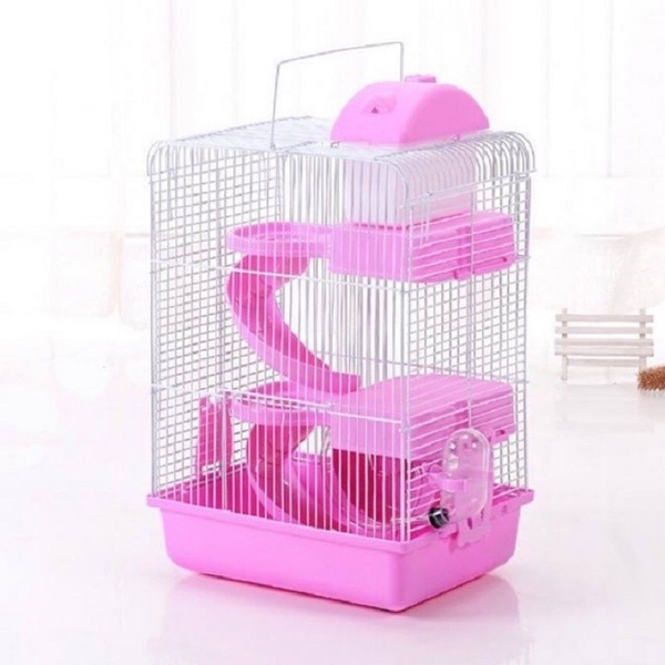 Lồng Hamster 3 tầng – Hoàng tử 𝟑 𝐭𝐚̂̀𝐧𝐠 size lớn 27x21x45cm  đủ màu sắc