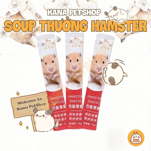 Súp Thưởng Thức Ăn Hamster🐹FREESHIP🐹Đồ Ăn Dặm Soup Dinh Dưỡng Dạng Gel Sốt Cho Hamster ...