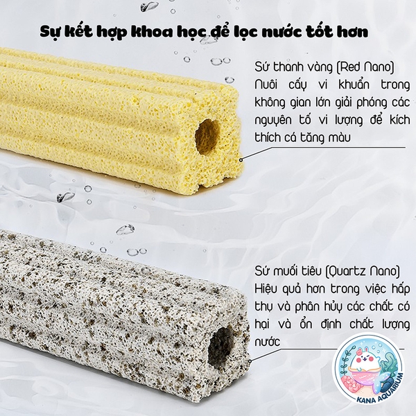 Sứ Thanh, Sứ Muối Tiêu Yee 🐟 FREESHIP 🐟 Vật Liệu Sứ Lọc Hỗ Trợ Nuôi Vi Sinh Chất Lượng Vượt Trội Yee