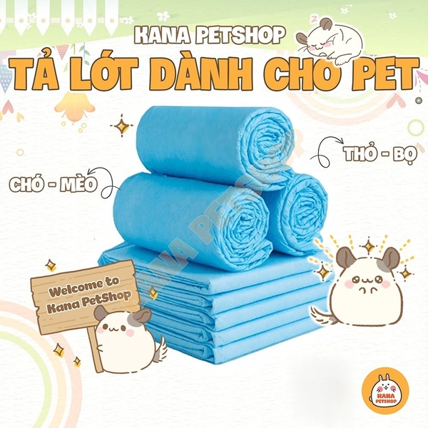 Tả Lót Thú Cưng 5 Miếng🐹FreeShip🐹 Tả Lót Siêu Thấm Hút Cho Chó, Mèo, Thỏ, Bọ, Hamster