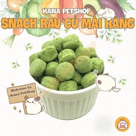 Bánh Mài Răng Rau Củ 🐹FREESHIP🐹 Snack Rau Củ Thức Ăn Vặt Mài Răng Cho Hamster , Sóc Bay Úc , Sóc ..