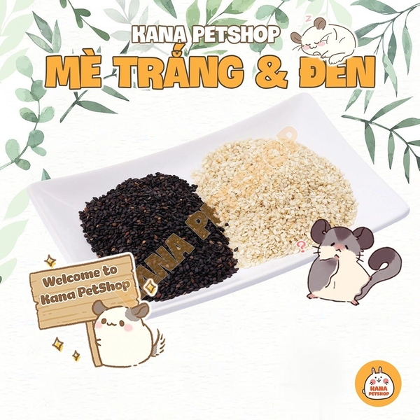 Mè Đen Ăn Dặm Cho Hamster🐹FREESHIP🐹 Vừng Đen Thức Ăn Đẹp Lông Cho Hamster,Sóc Bay ÚC, Sóc.