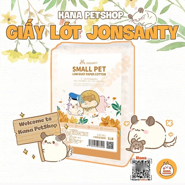 Giấy Lót Chuồng Jonsanty Hamster 🐹FREESHIP🐹 Giấy Lót Ổ Small pet Giấy Jonsanty Chính Hãng Cho Hamster, Sóc, Nhím ....