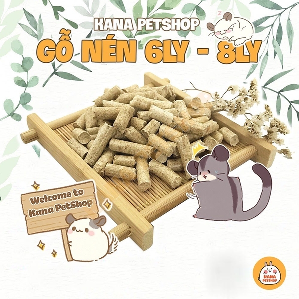 Gỗ Nén Vàng 🐹FREESHIP🐹 1KG Gỗ nén thông lót chuồng cho Thỏ, Bọ, Chinchillas, Hamster, Nhím ....