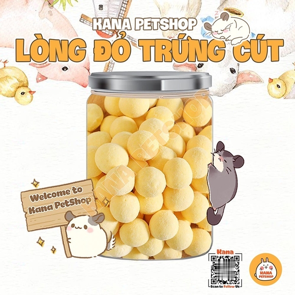 Lòng Đỏ Trứng Cút Hamster 🐹FREESHIP🐹 Thức Ăn Cho Hamster Đồ Ăn Dặm Dành Cho Hamster,Sóc Bay ÚC, Sóc