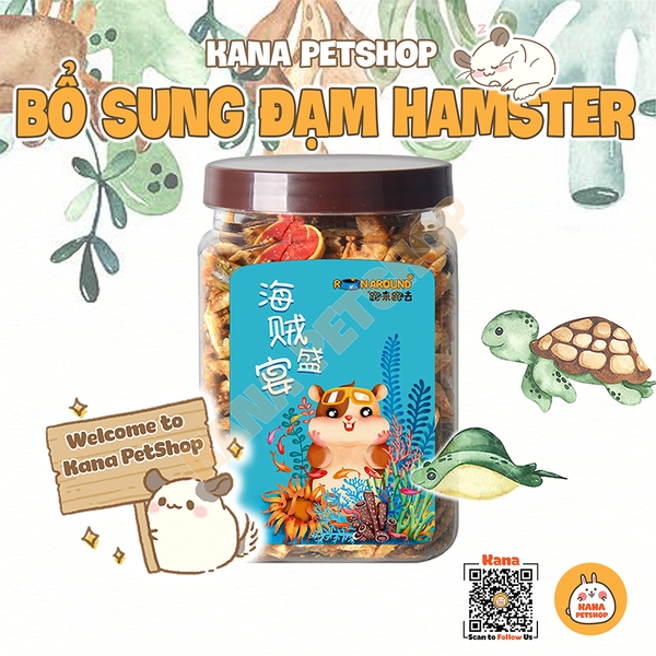 Đồ Ăn Bổ Sung Đạm Hamster 🐹FREESHIP🐹 Thức Ăn RunAround Hải Sản Vỗ Béo Cho Hamster, Nhím, Sóc Bay ...