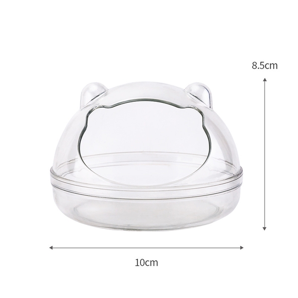 Nhà Tắm Hamster 🐹FREESHIP🐹 Nhà Tắm Mica Trong Suốt Nhiều Size Cho Hamster Bear, WinterWhite, Robo,Campell .