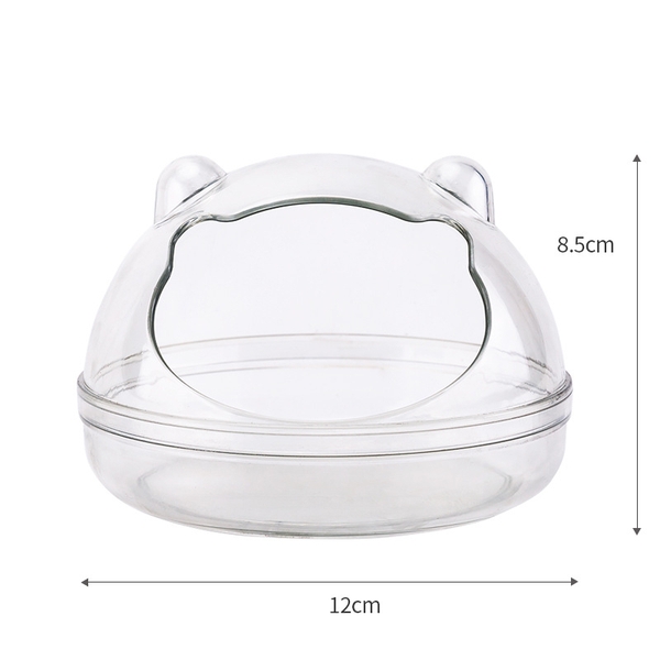 Nhà Tắm Hamster 🐹FREESHIP🐹 Nhà Tắm Mica Trong Suốt Nhiều Size Cho Hamster Bear, WinterWhite, Robo,Campell .