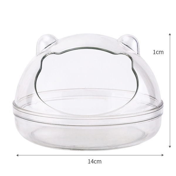 Nhà Tắm Hamster 🐹FREESHIP🐹 Nhà Tắm Mica Trong Suốt Nhiều Size Cho Hamster Bear, WinterWhite, Robo,Campell .