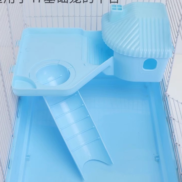 Gác Lửng Nhựa Hamster 🐹FREESHIP🐹 Tầng Lửng ,  Có Nhà Ngủ Kèm Cầu Tuột Cho Lồng 47CM .