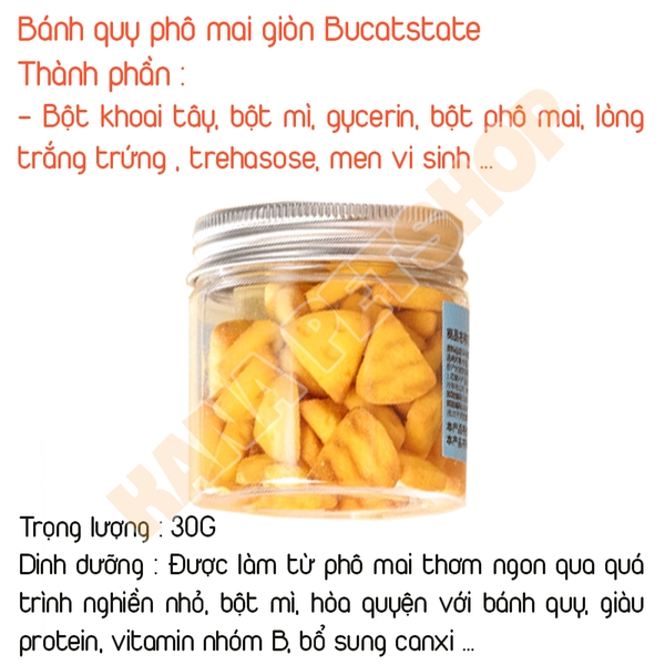 Bánh Quy Bucatsate dạng hủ 🐹FREESHIP🐹 Bánh Ăn Vặt Mài Răng Bucatstate Cho Hamster, Sóc, Sóc Bay, Nhím, Rat .....