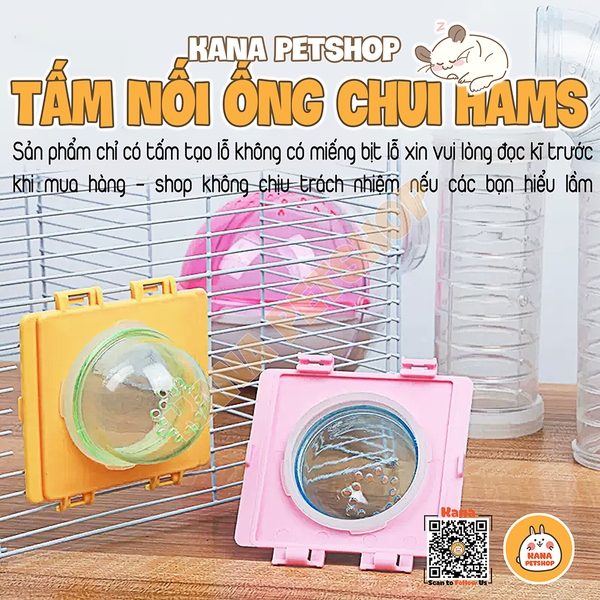 Nhà Tắm Gắn Lồng Hamster 🐹FREESHIP🐹 Nhà Tắm Cho Hamster Bear, WinterWhite, Robo, Campell