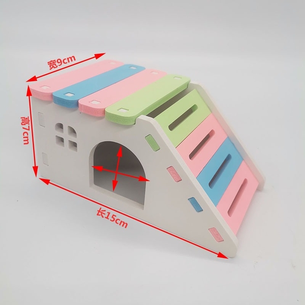 Bộ Đồ Chơi Gỗ Cho Hamster 🐹FREESHIP🐹  Set Nhà Gỗ Vui Chơi Cho Chuột Hamster
