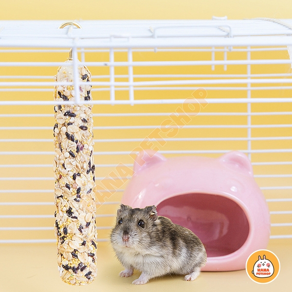 Que Ngũ Cốc Mài Răng Hamster 🐹FREESHIP🐹 Thanh Treo Mài Răng Cho Hamster Giảm Căng Thẳng Giảm Cắn Lồng Cho Hamster