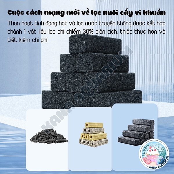 Sứ thanh lọc Yee 🐟 FREESHIP 🐟 Thanh Sứ Lọc Than Hoạt Tính Yee Loại bỏ Cặn Tạo Vi sinh