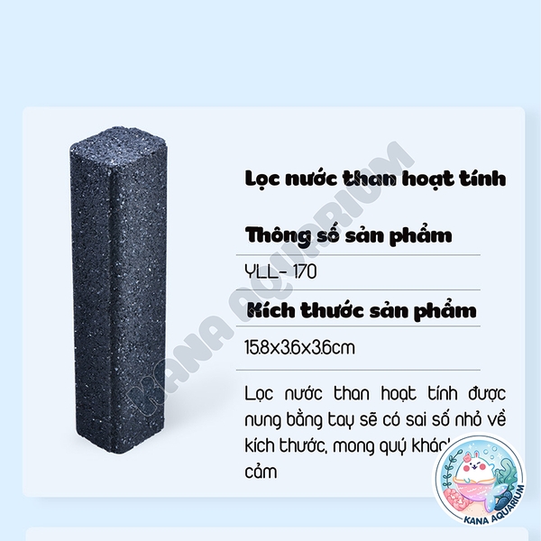 Sứ thanh lọc Yee 🐟 FREESHIP 🐟 Thanh Sứ Lọc Than Hoạt Tính Yee Loại bỏ Cặn Tạo Vi sinh