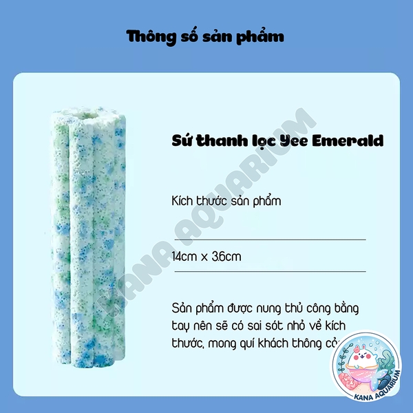 Sứ Emerald Yee 🐟 FREESHIP 🐟 Sứ Emerald Thanh Lọc Vật Liệu Lọc Thế Hệ Mới Nuôi Cấy Vi Sinh Gấp 5 Lần