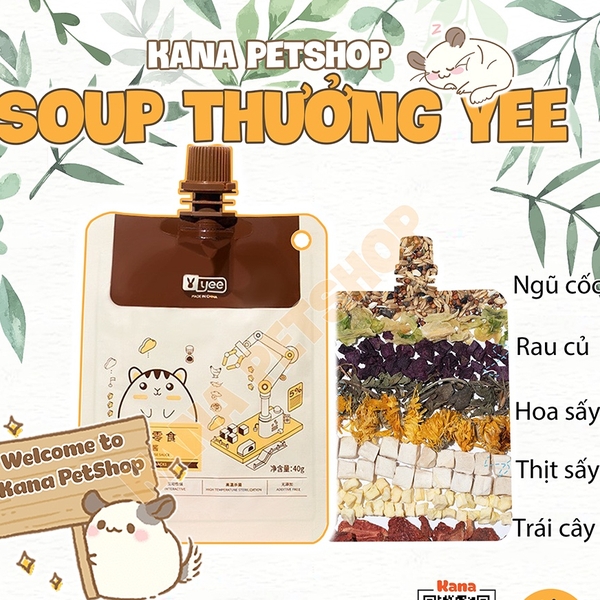 Súp Thưởng Yee Thức Ăn Hamster 🐹FREESHIP🐹 Đồ Ăn Dặm Dạng Gel Sốt Đồ Ăn Vặt Hiệu 𝐘𝐄𝐄 Cho Hamster ...