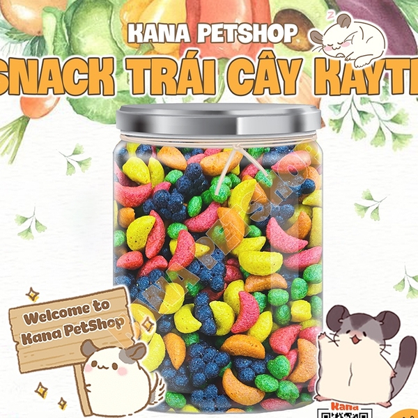 Hạt Kaytee Trái Cây 🐹FREESHIP🐹 Snack Trái Cây Vitamin Thức Ăn Vặt Mài Răng Hamster, Sóc Bay Úc, Sóc